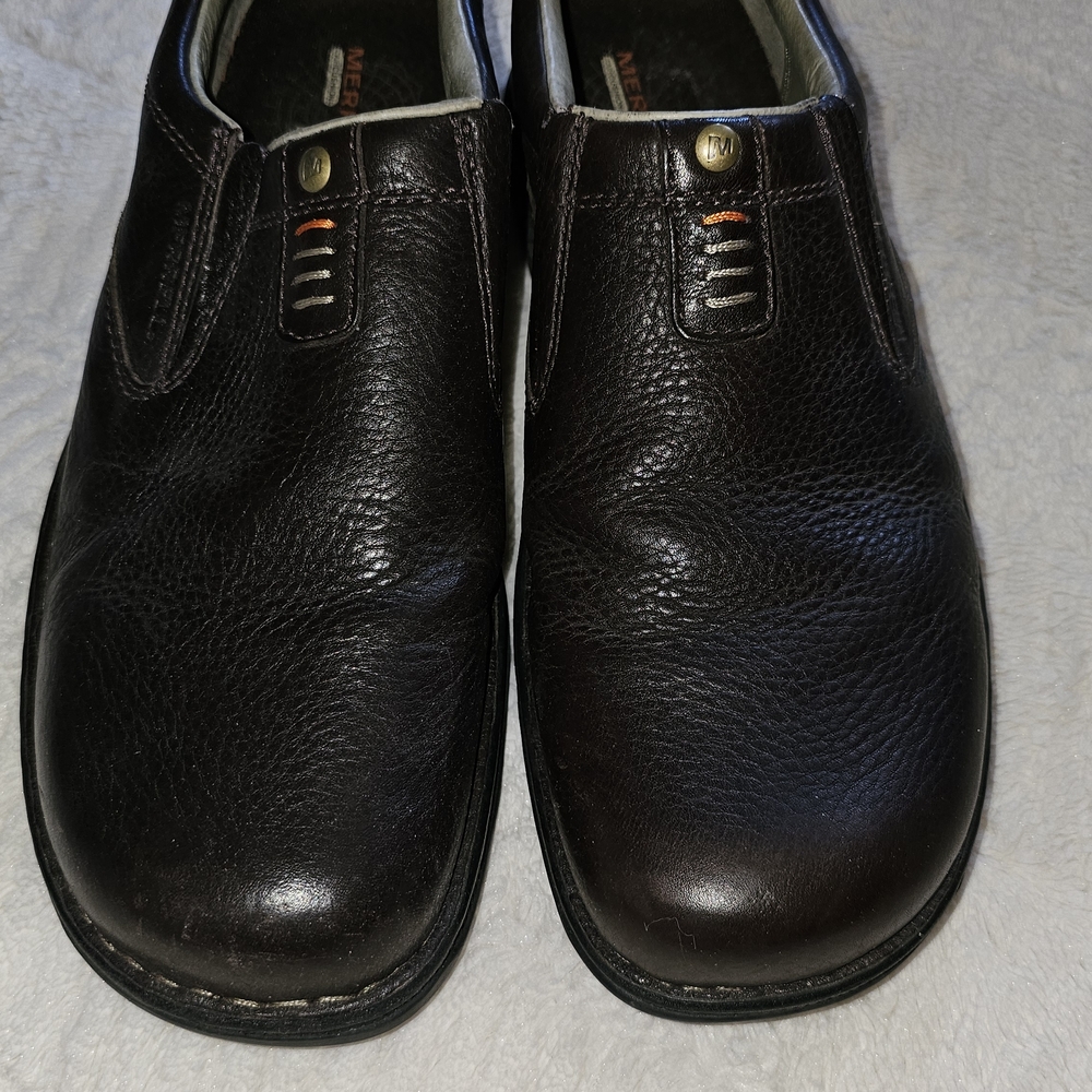 Merrell Brown Leather Loafers Slip-Ons